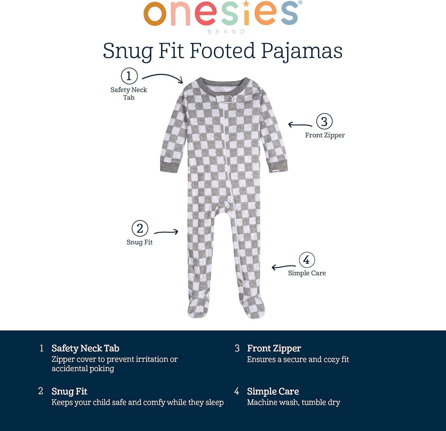 Baby-Boys 4-Pack Sleep 'N Play Footies