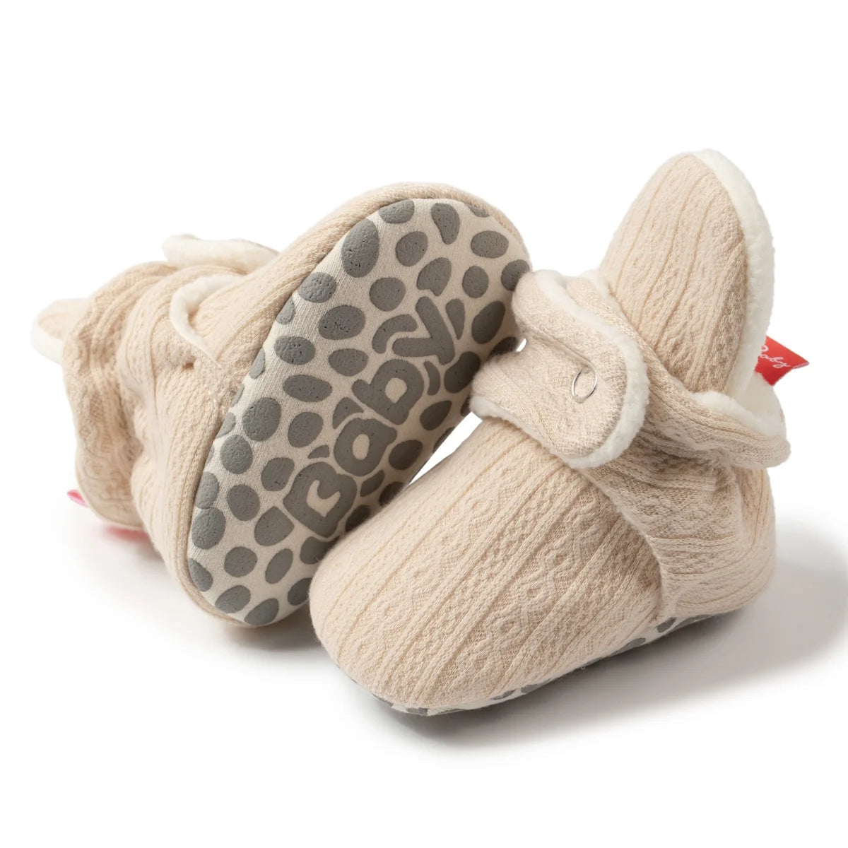 Baby Girls Boys Cotton Boots Newborn Winter Cozy Fleece Booties Infant Socks Shoes for 0-18 Months