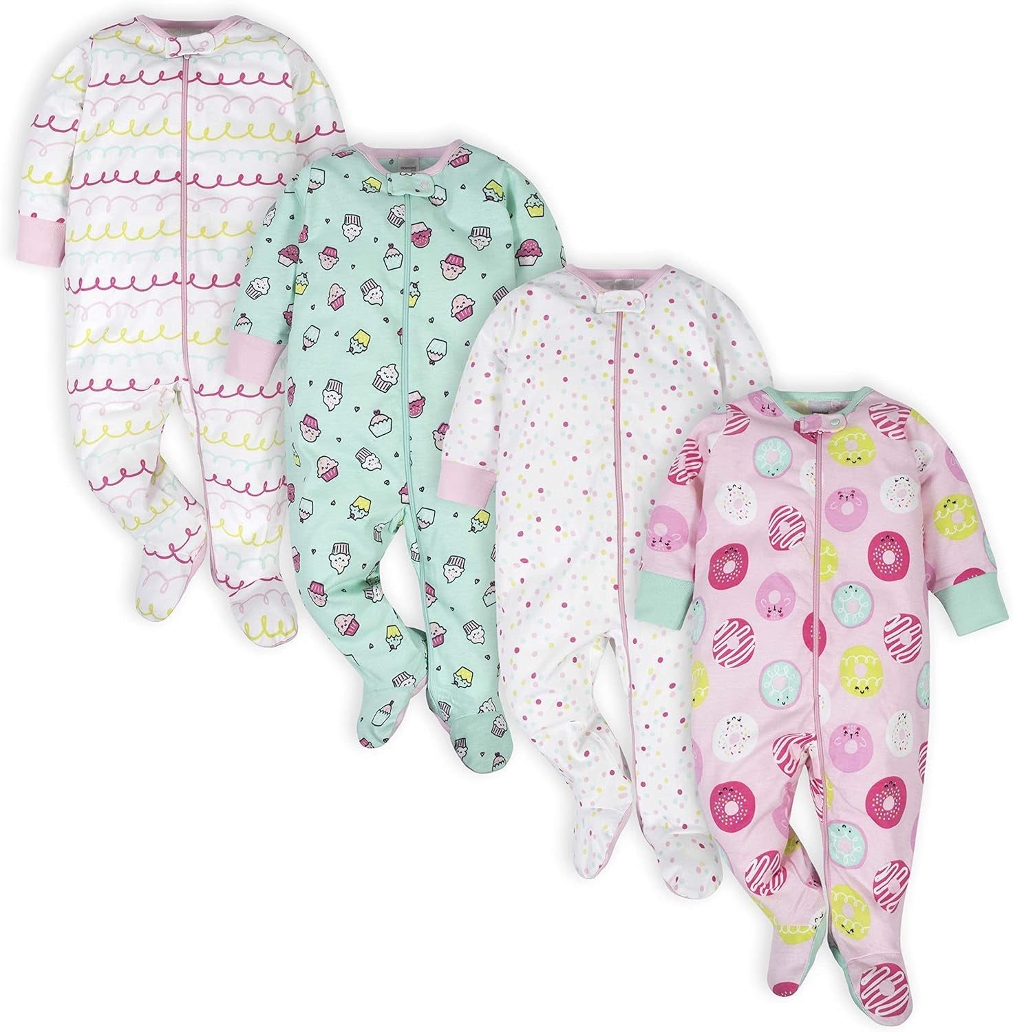 Baby Girl Footed Pajamas